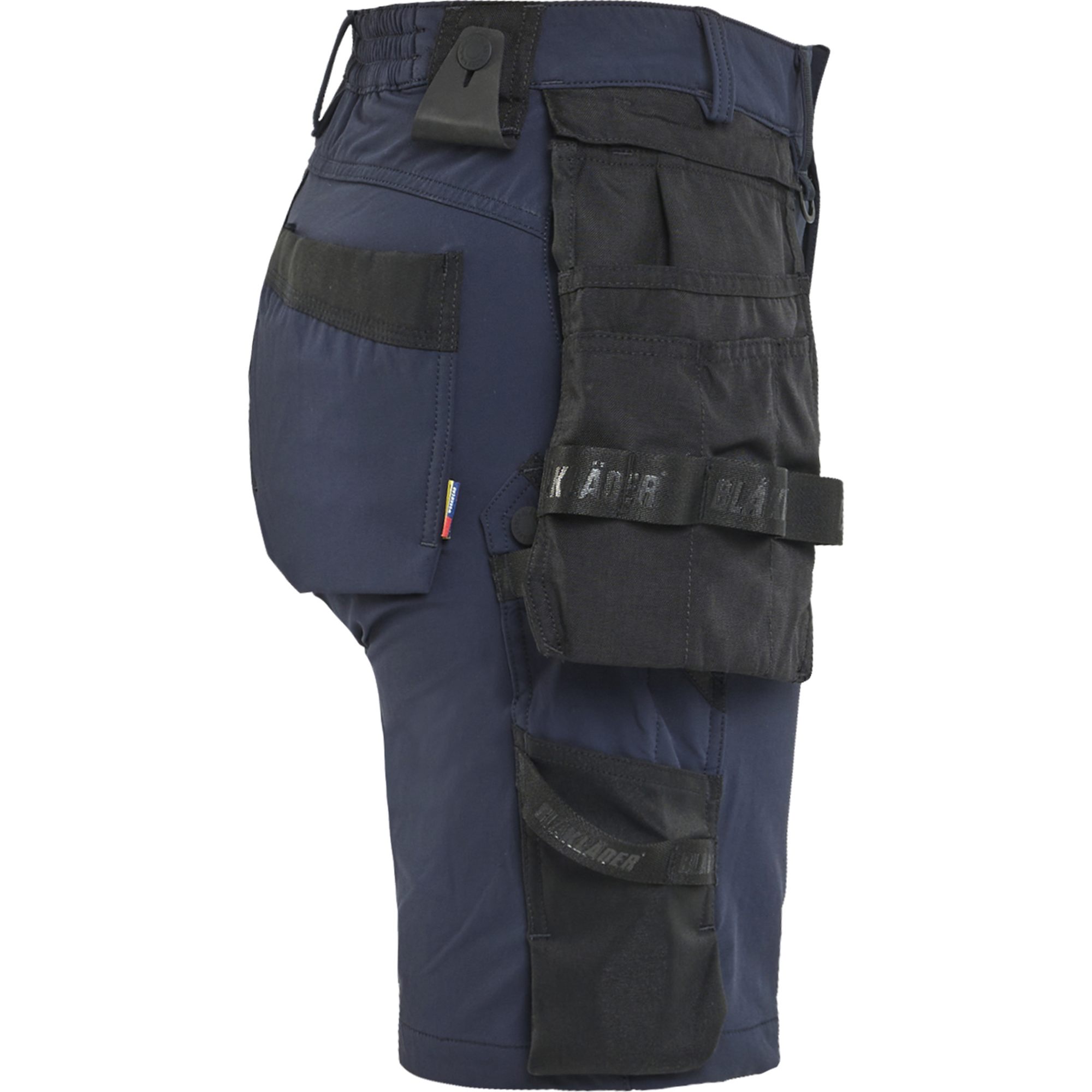 Blaklader Women's 4-Way Stretch Craftsman Shorts, Dark Navy/Black (2)
