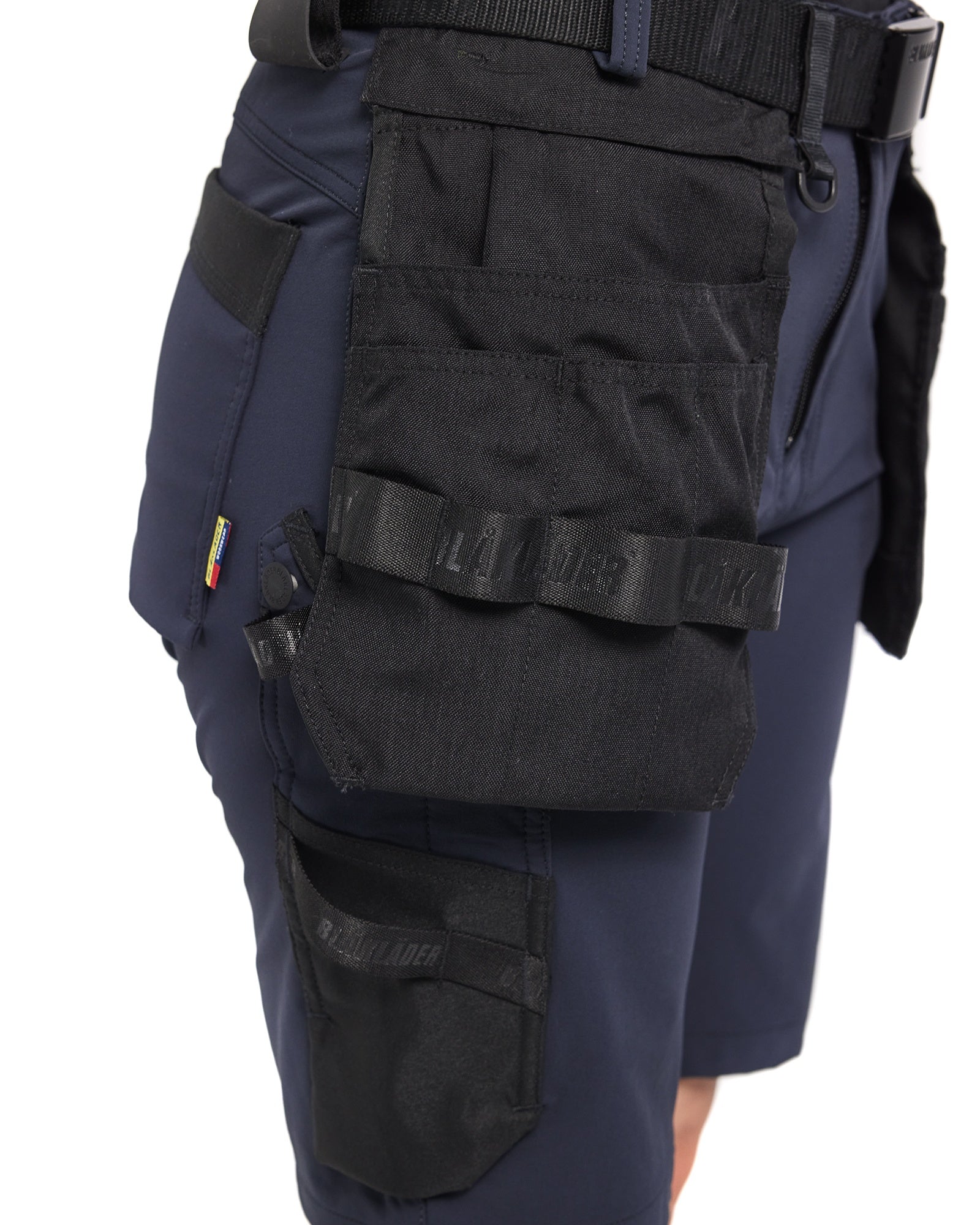 Blaklader Women's 4-Way Stretch Craftsman Shorts, Dark Navy/Black (6)