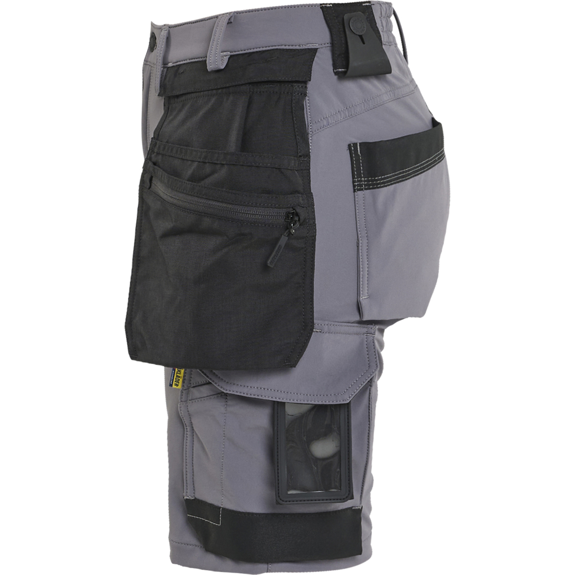 Blaklader Women's 4-Way Stretch Craftsman Shorts, Medium Grey/Black (3)