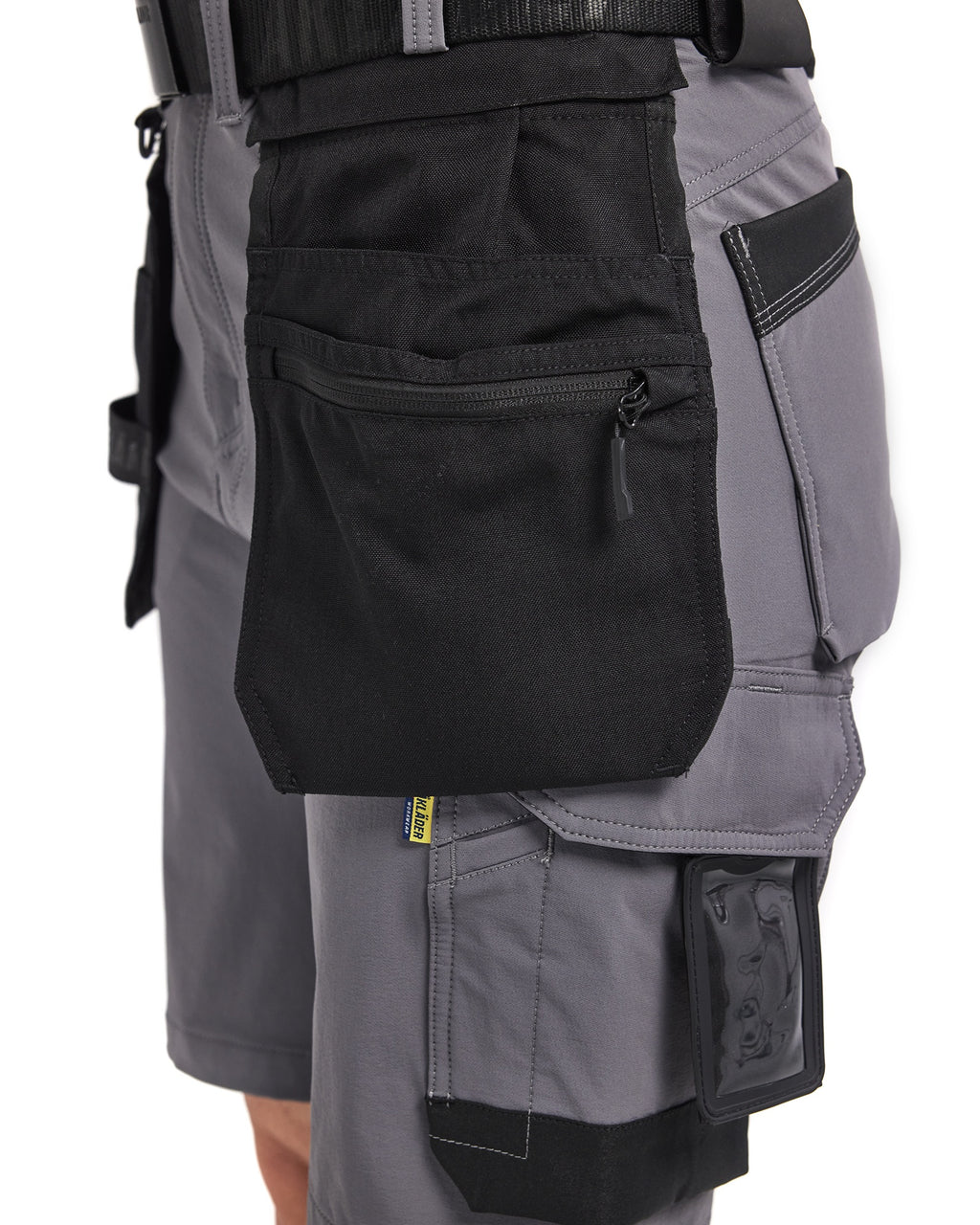 Blaklader Women's 4-Way Stretch Craftsman Shorts, Medium Grey/Black (7)