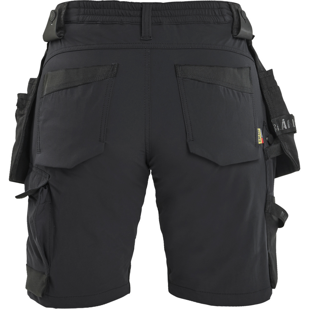 Blaklader Damen 4-Wege Stretch Handwerkershorts, Schwarz (4)