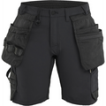Blaklader Damen 4-Wege Stretch Handwerkershorts, Schwarz