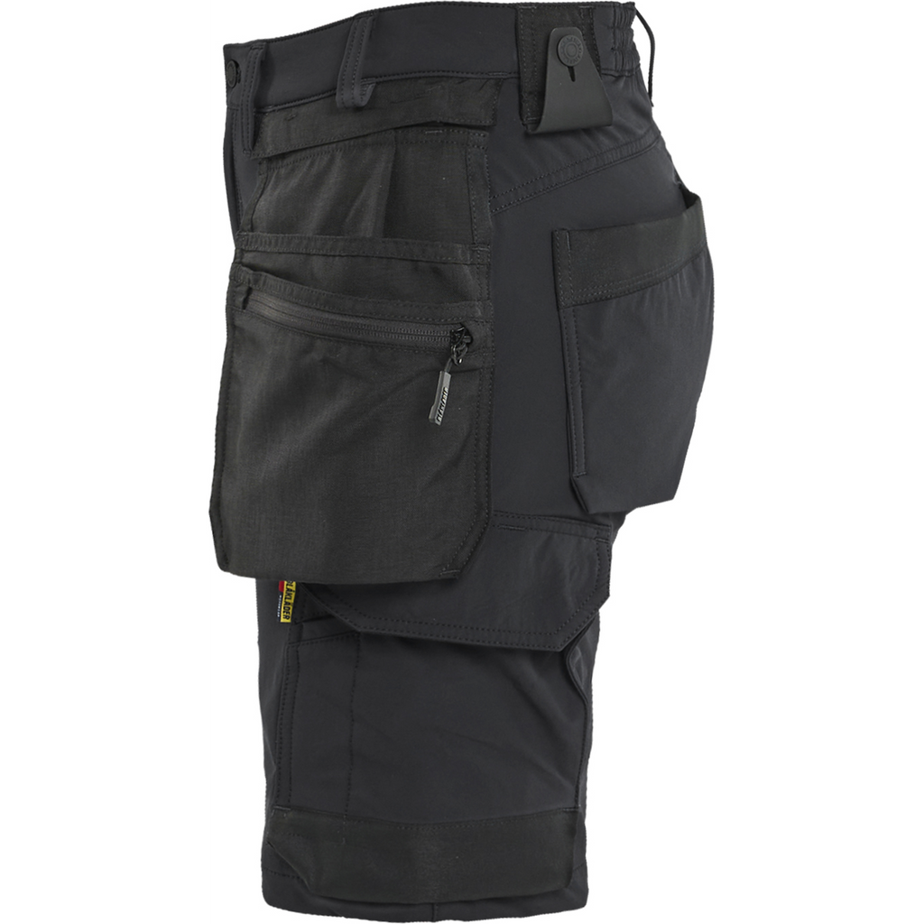 Blaklader Damen 4-Wege Stretch Handwerkershorts, Schwarz (3)