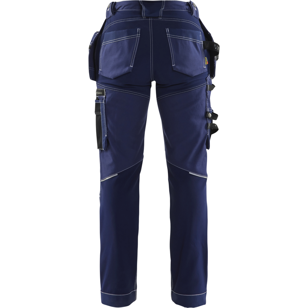 Blaklader Ladies Stretch Craftsman Work Trousers, Navy Blue (4)