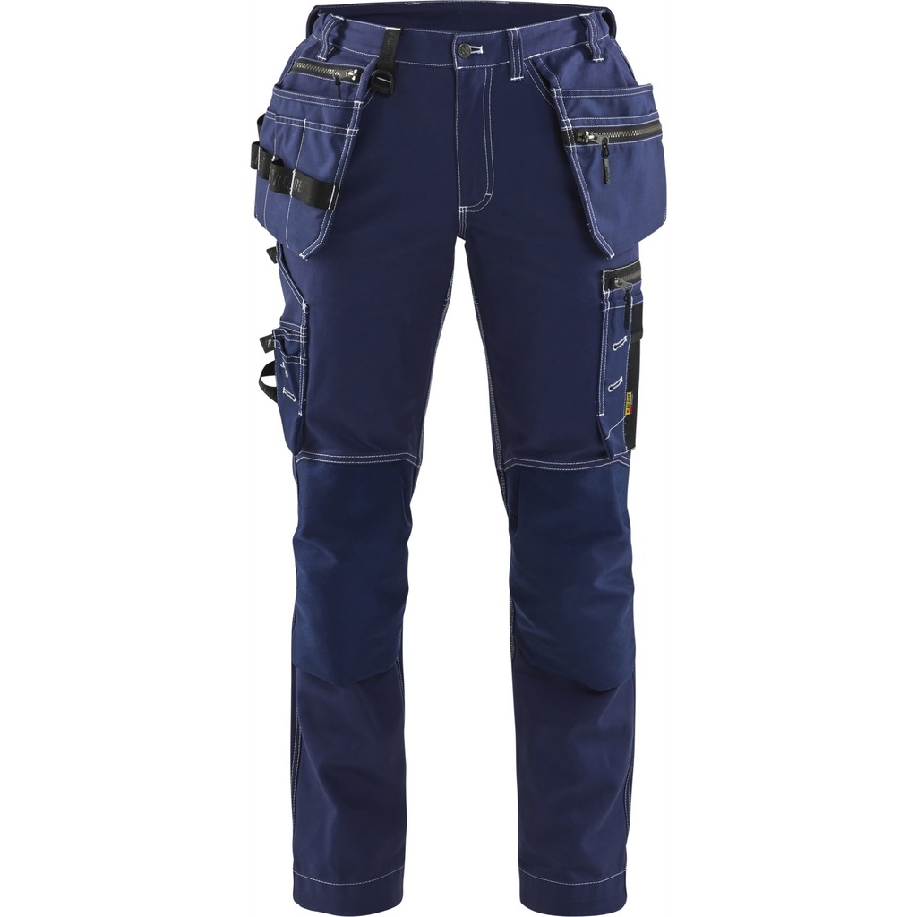 Blaklader Ladies Stretch Craftsman Work Trousers, Navy Blue