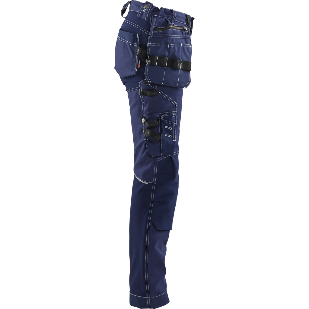 Blaklader Ladies Stretch Craftsman Work Trousers, Navy Blue (2)