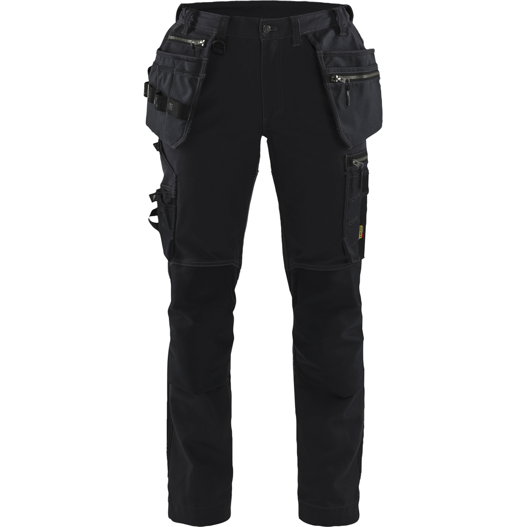 Blaklader Ladies Stretch Craftsman Work Trousers, Black
