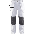 Blaklader Ladies Painter Work Trousers, White/Dark Grey