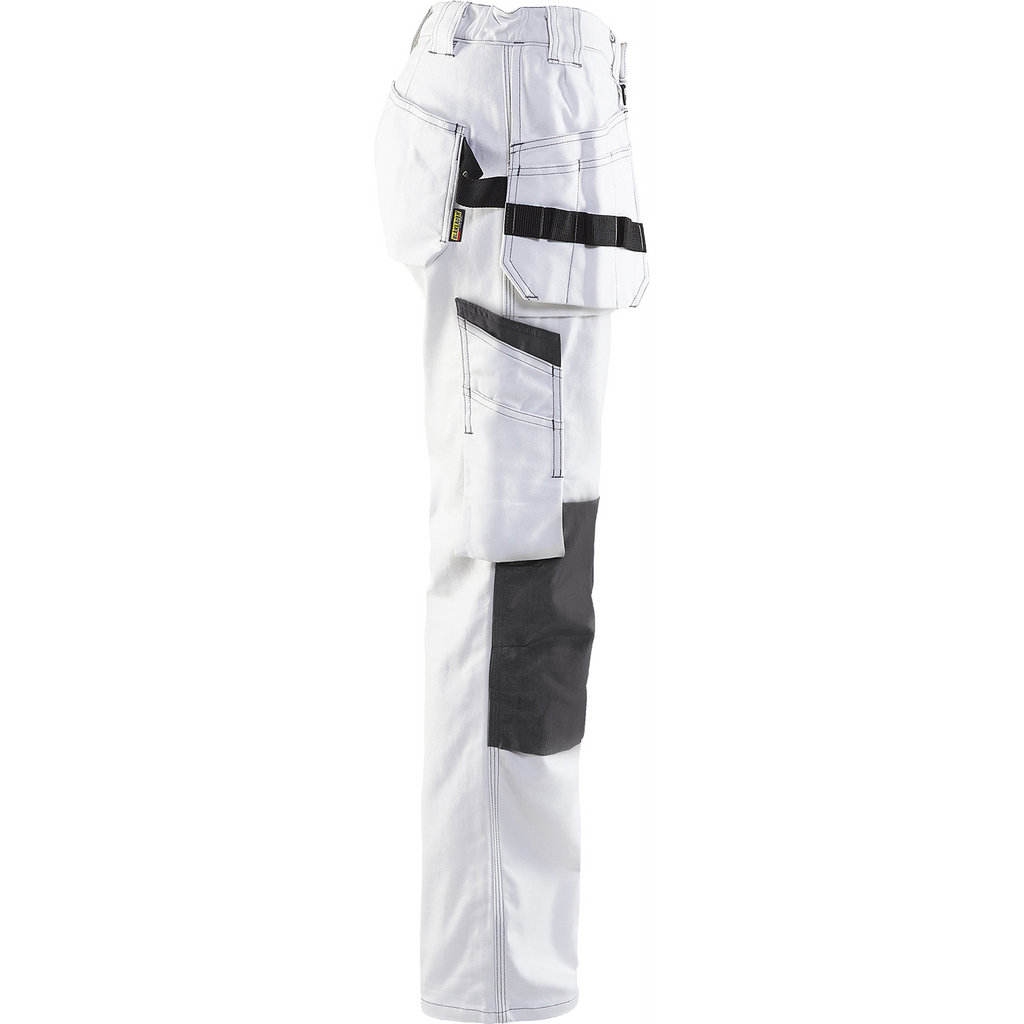 Blaklader Ladies Painter Work Trousers, White/Dark Grey (2)