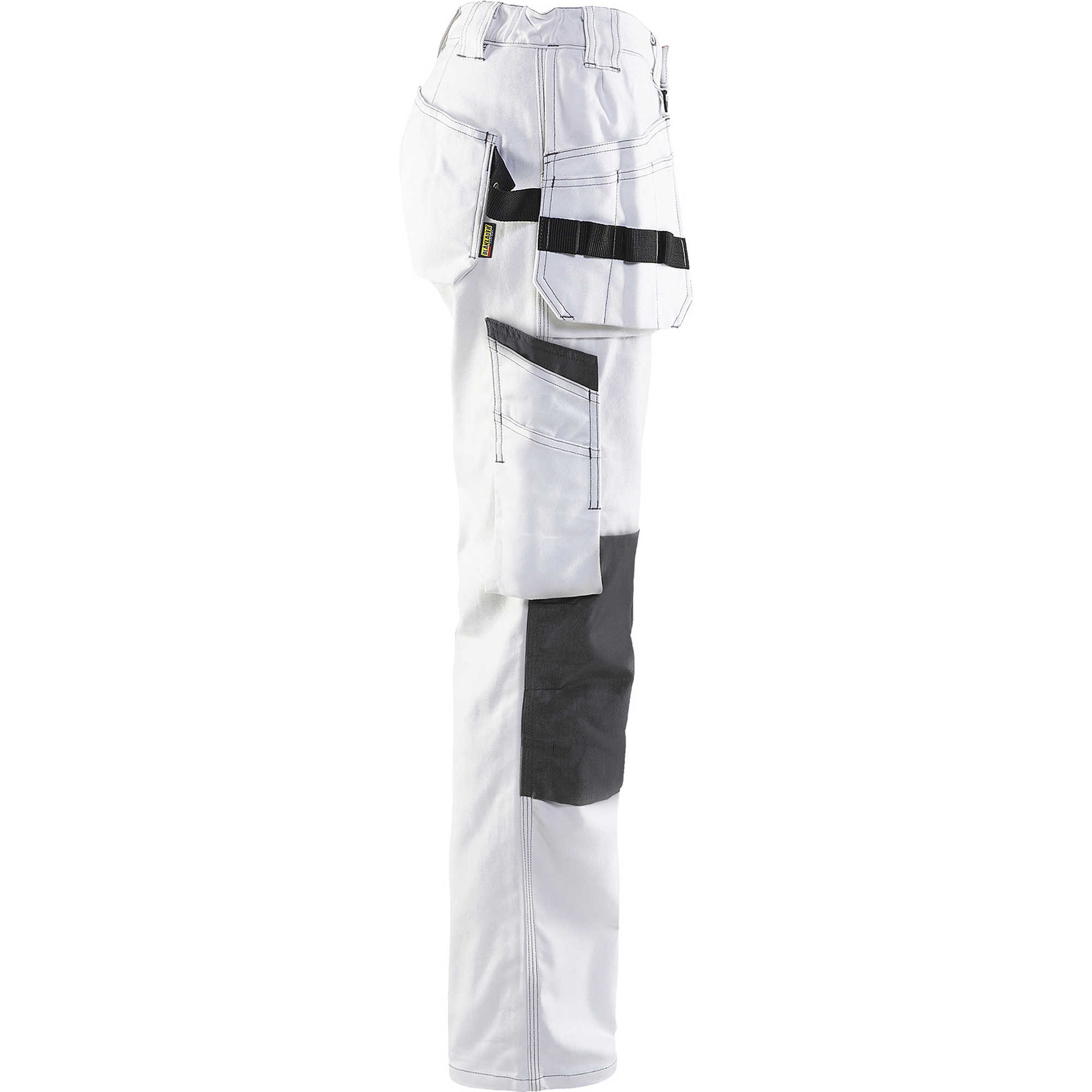 Blaklader Ladies Painter Work Trousers, White/Dark Grey (2)