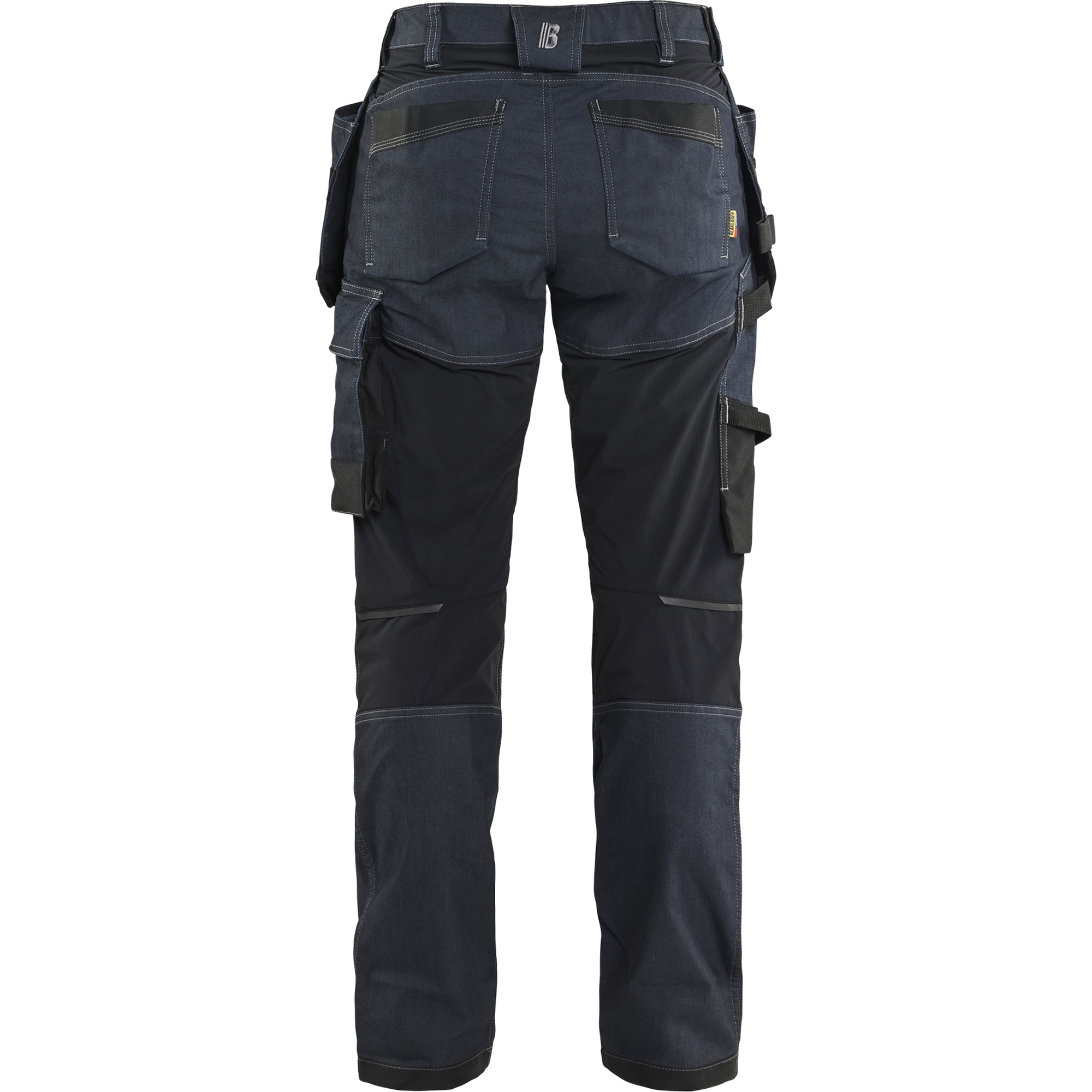 Blaklader Ladies' Stretch Denim Craftsman Work Trousers, Navy Blue/Black (4)