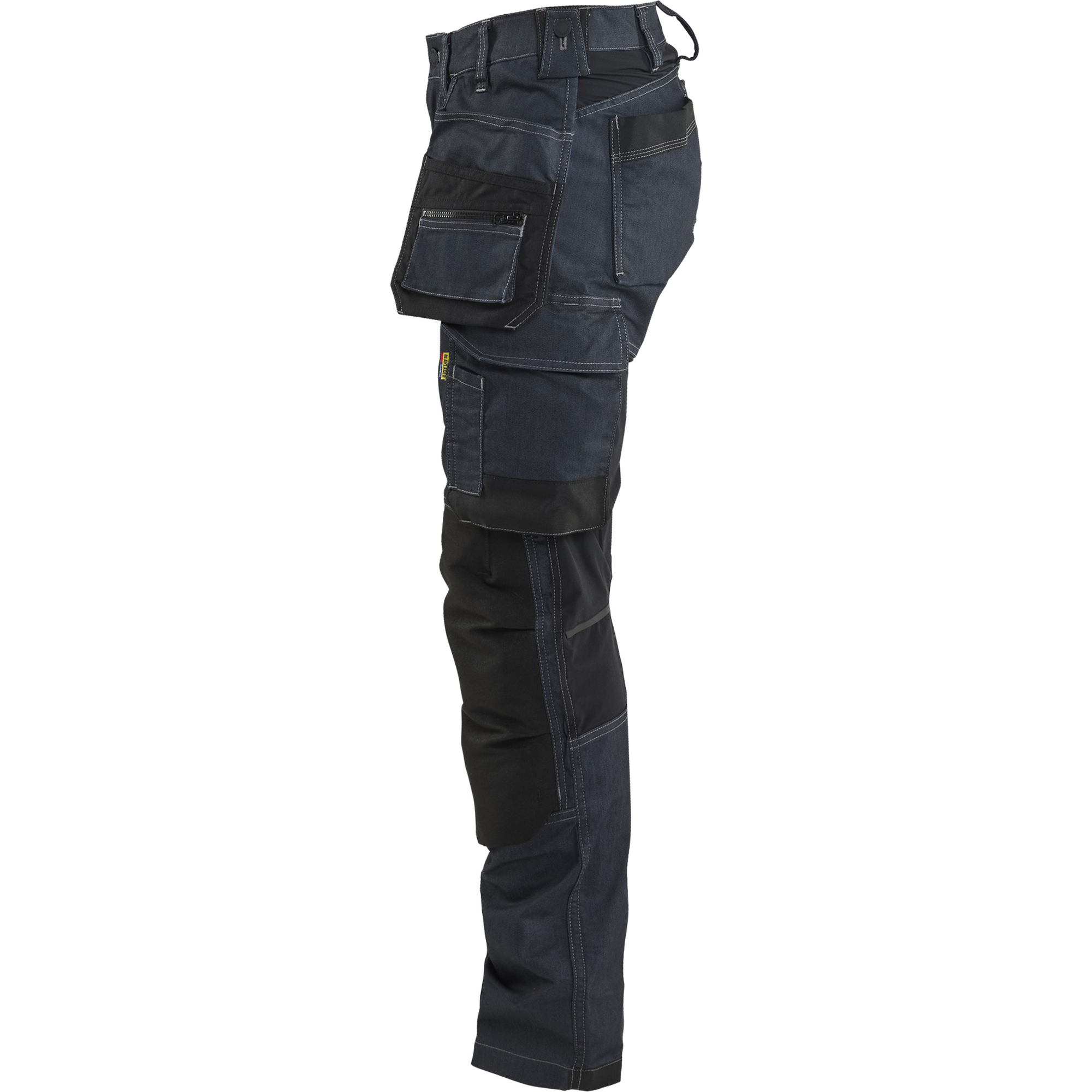 Blaklader Ladies' Stretch Denim Craftsman Work Trousers, Navy Blue/Black (3)