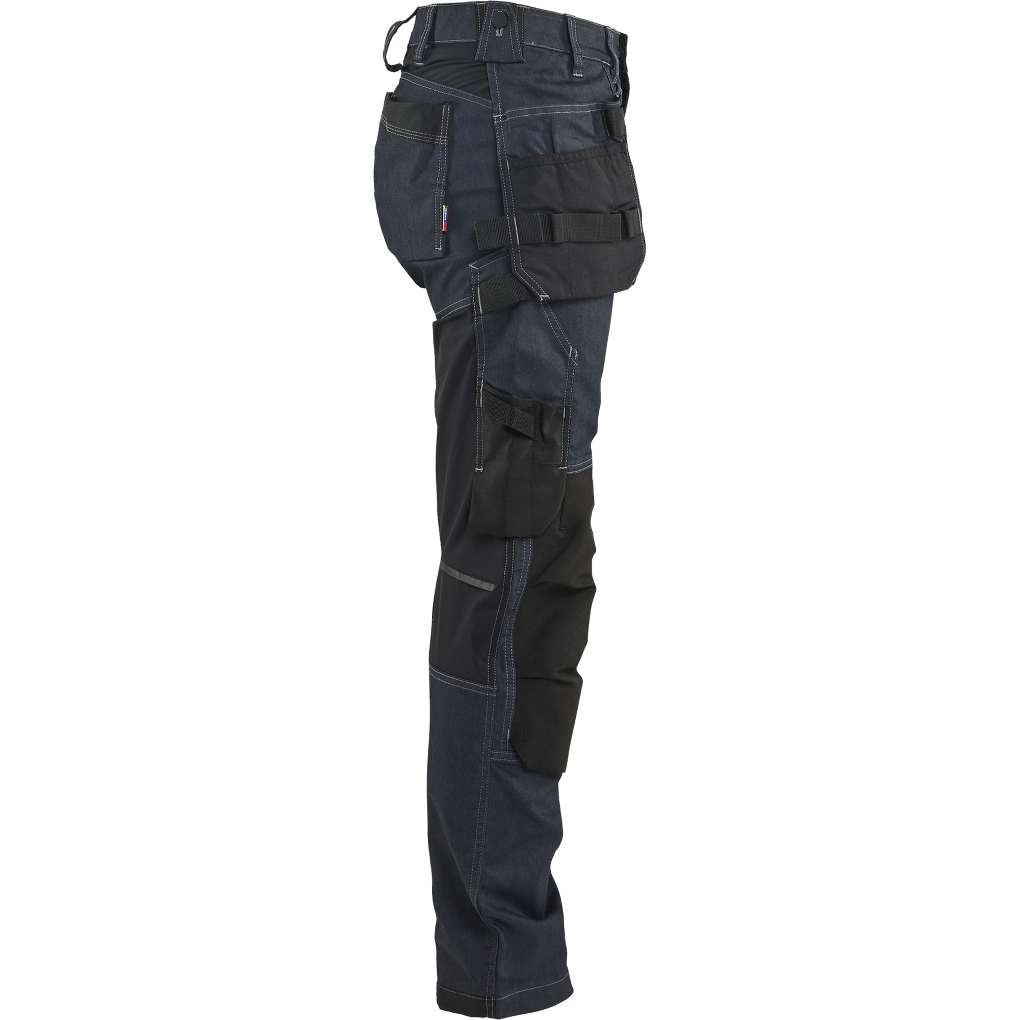 Blaklader Ladies' Stretch Denim Craftsman Work Trousers, Navy Blue/Black (2)