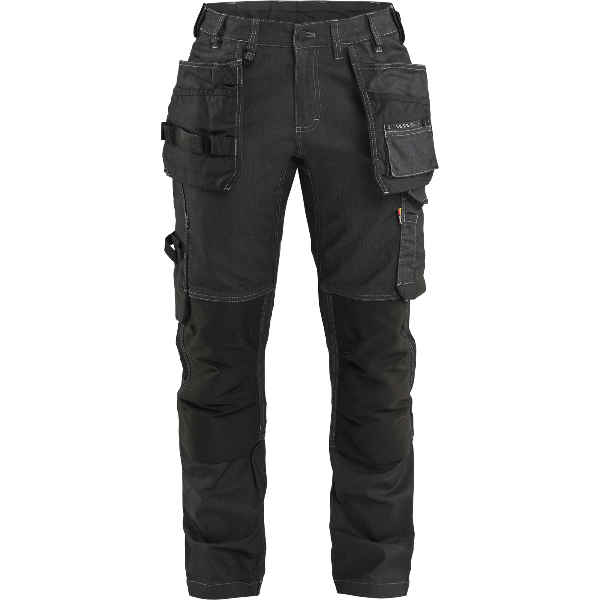Blaklader Damen Denim Stretch Handwerker Arbeitshose, Schwarz
