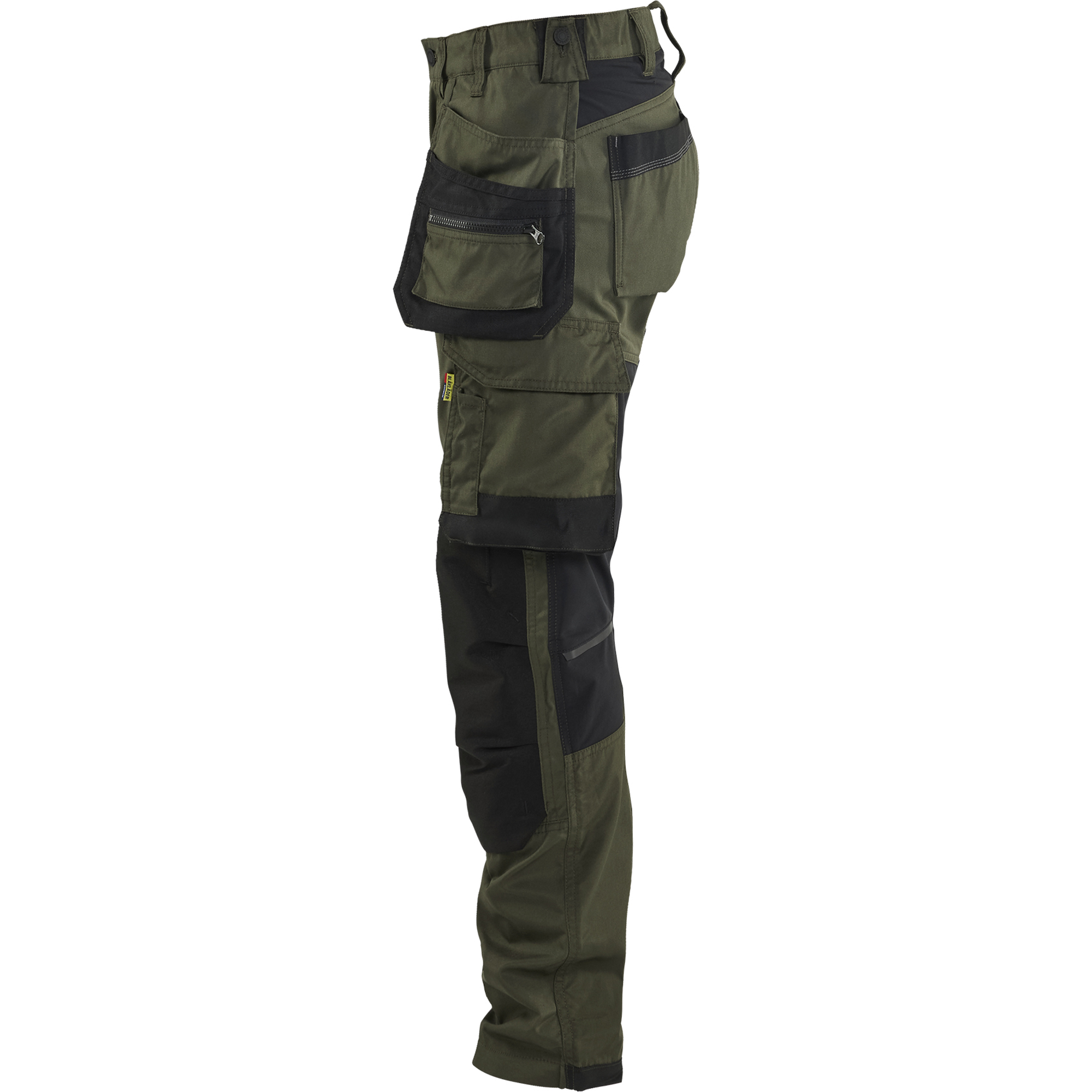 Blaklader Ladies Stretch Craftsman Work Trousers, Forest Green/Black (3)