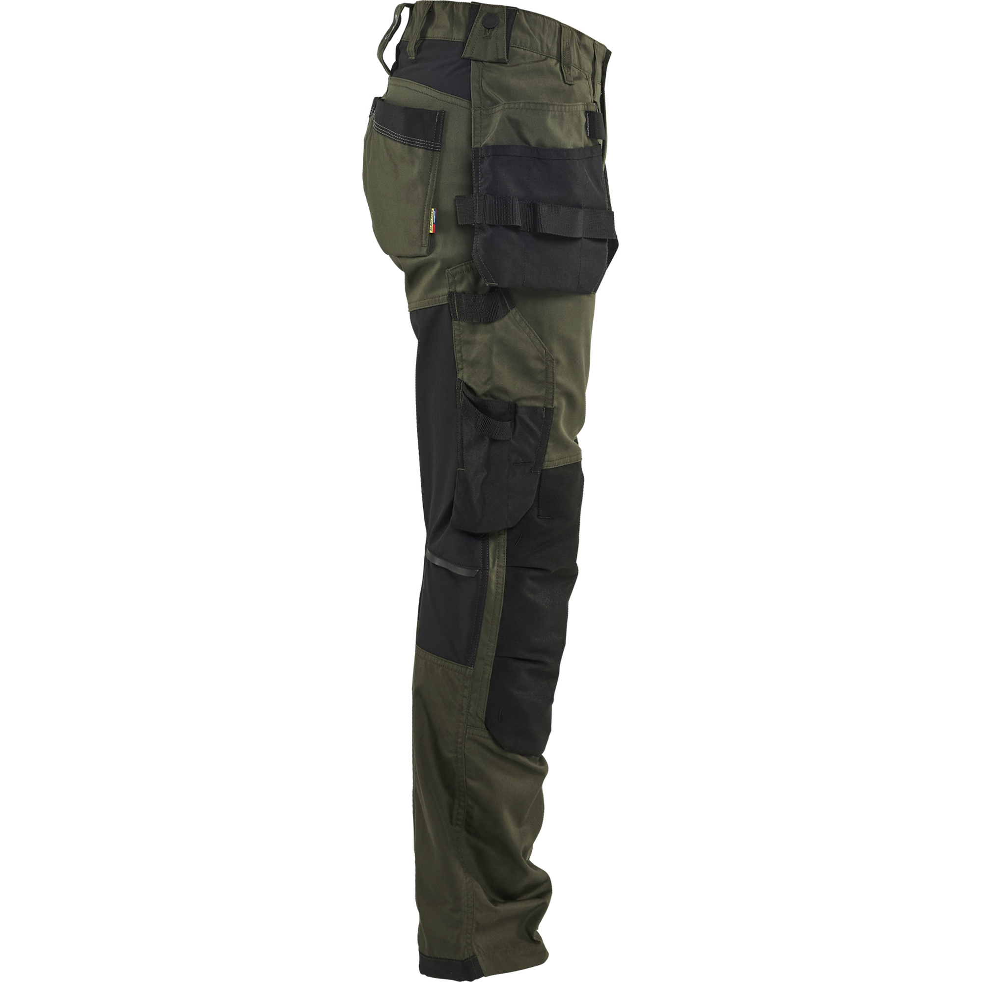 Blaklader Ladies Stretch Craftsman Work Trousers, Forest Green/Black (2)