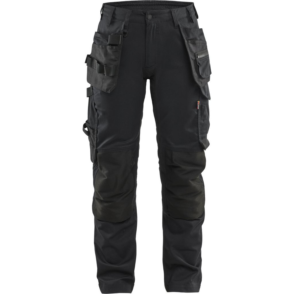 Blaklader Ladies Stretch Craftsman Work Trousers, Black