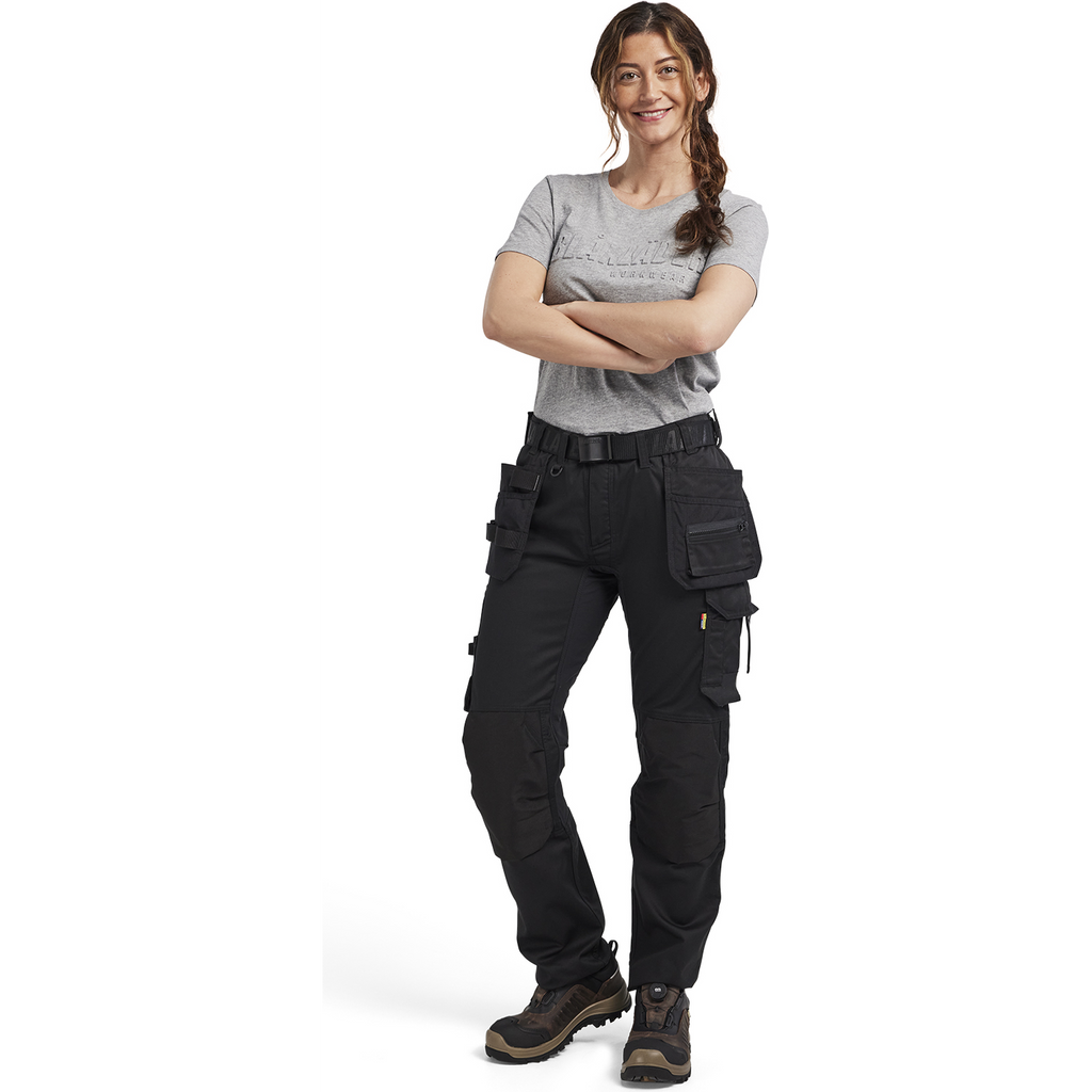 Blaklader Ladies Stretch Craftsman Work Trousers, Black (5)