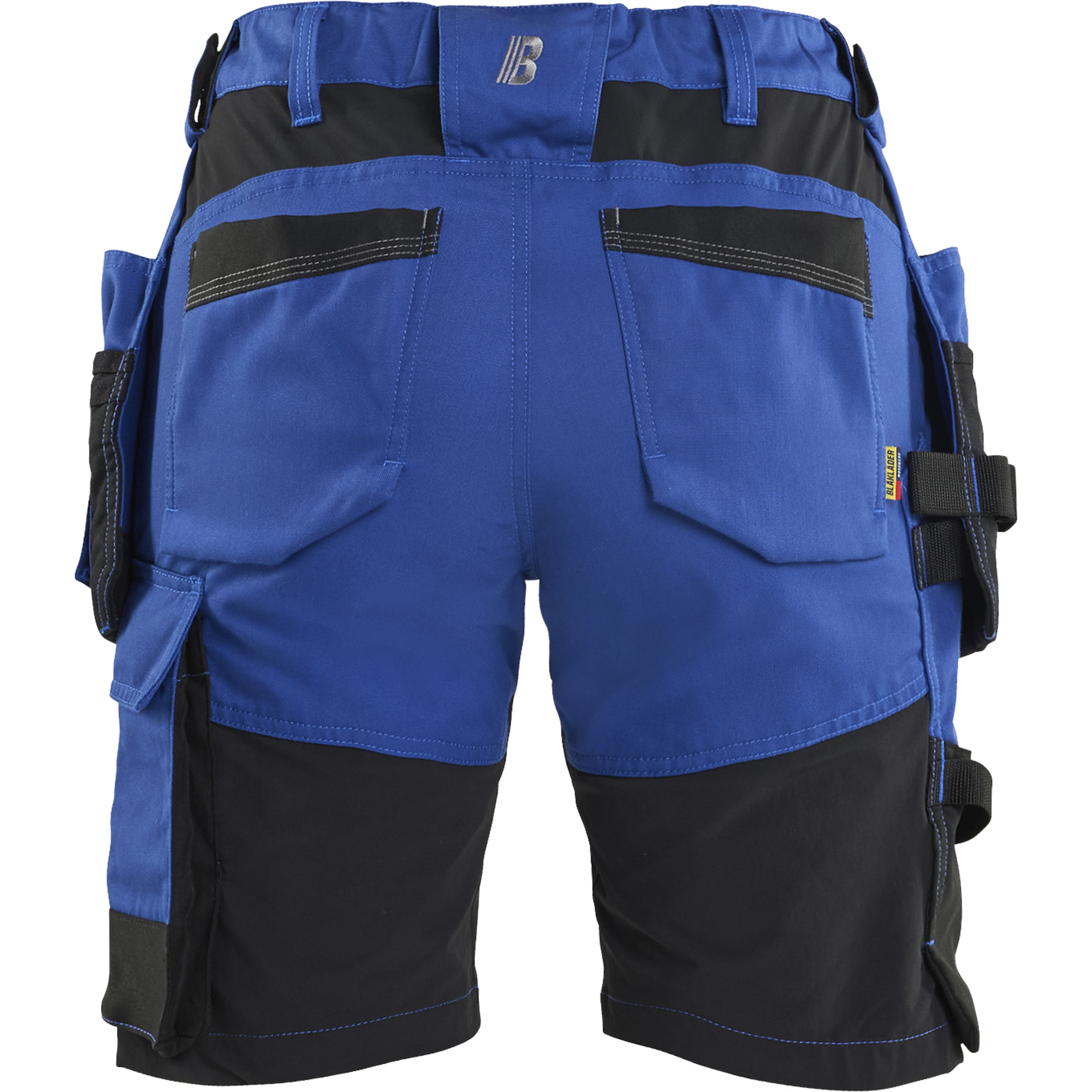Blaklader Ladies Stretch Craftsman Shorts, Cornflower Blue/Black (4)