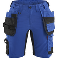 Blaklader Ladies Stretch Craftsman Shorts, Cornflower Blue/Black
