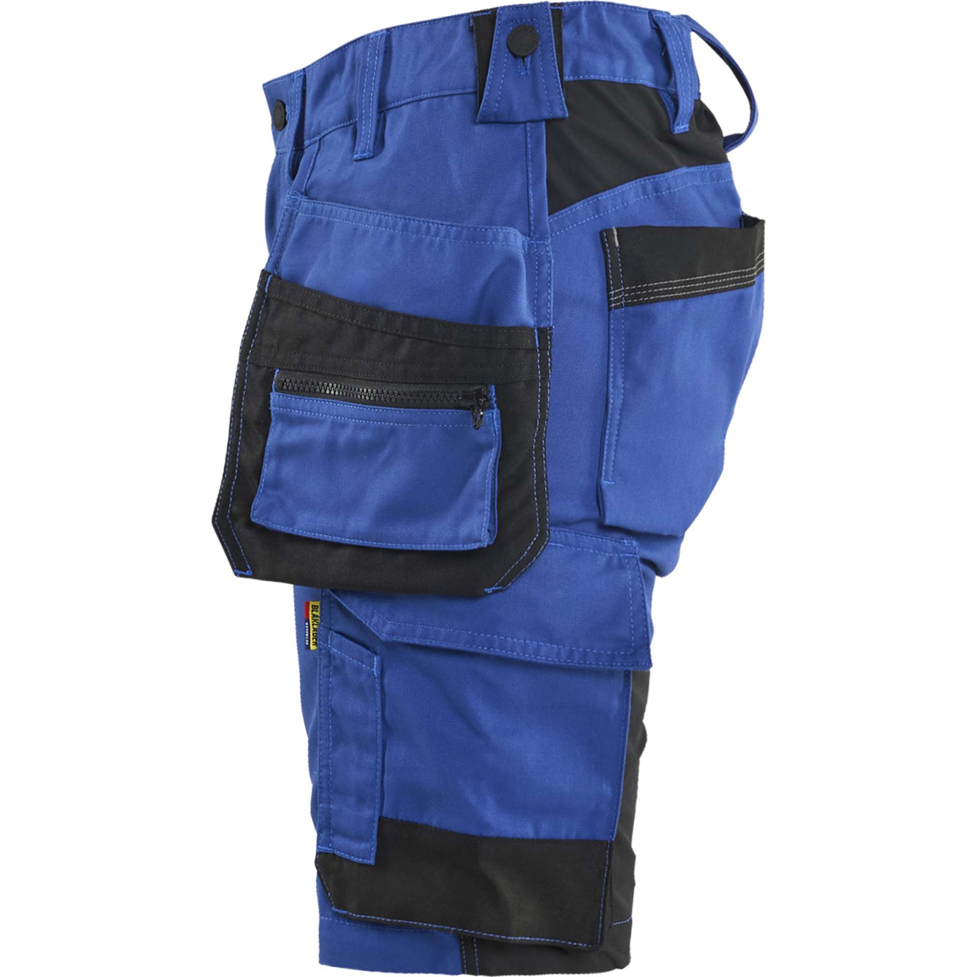 Blaklader Ladies Stretch Craftsman Shorts, Cornflower Blue/Black (3)
