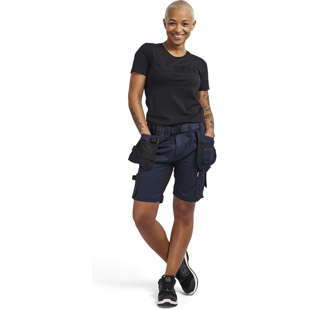 Blaklader Ladies Stretch Craftsman Shorts, Dark Navy (5)