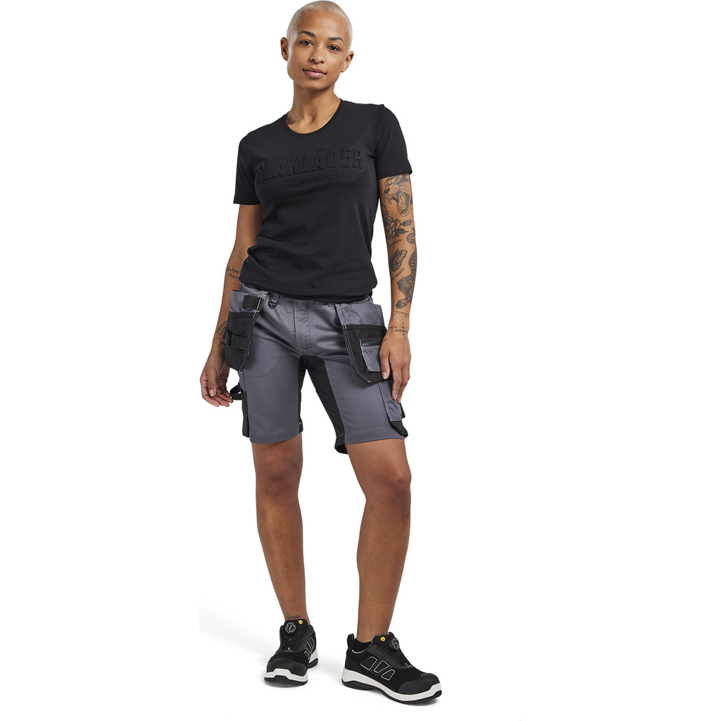 Blaklader Ladies Stretch Craftsman Shorts, Medium Grey (5)