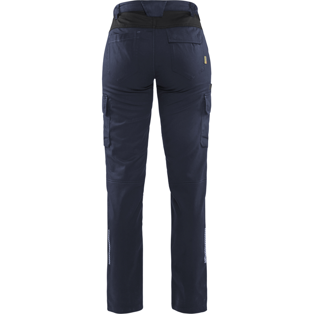 Blaklader Ladies Stretch Industrial Work Trousers, Dark Navy/Black (4)