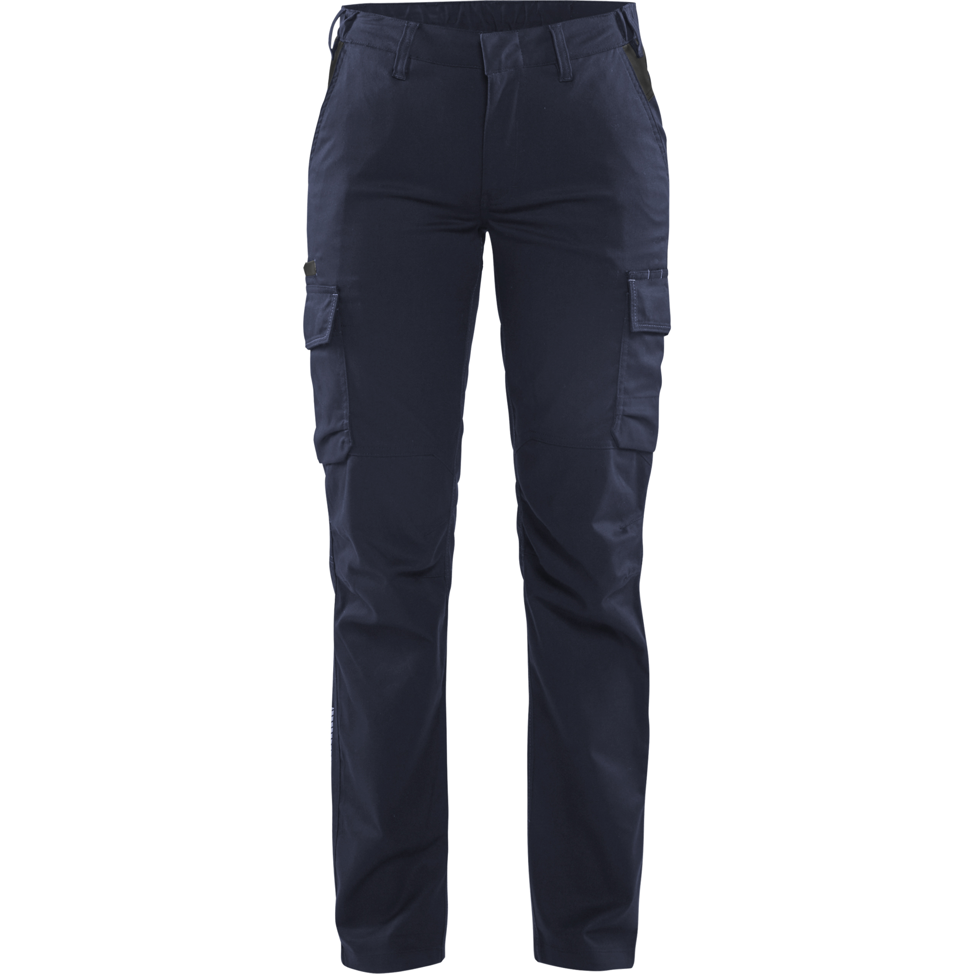 Blaklader Ladies Stretch Industrial Work Trousers, Dark Navy/Black