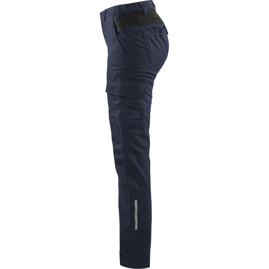 Blaklader Ladies Stretch Industrial Work Trousers, Dark Navy/Black (3)