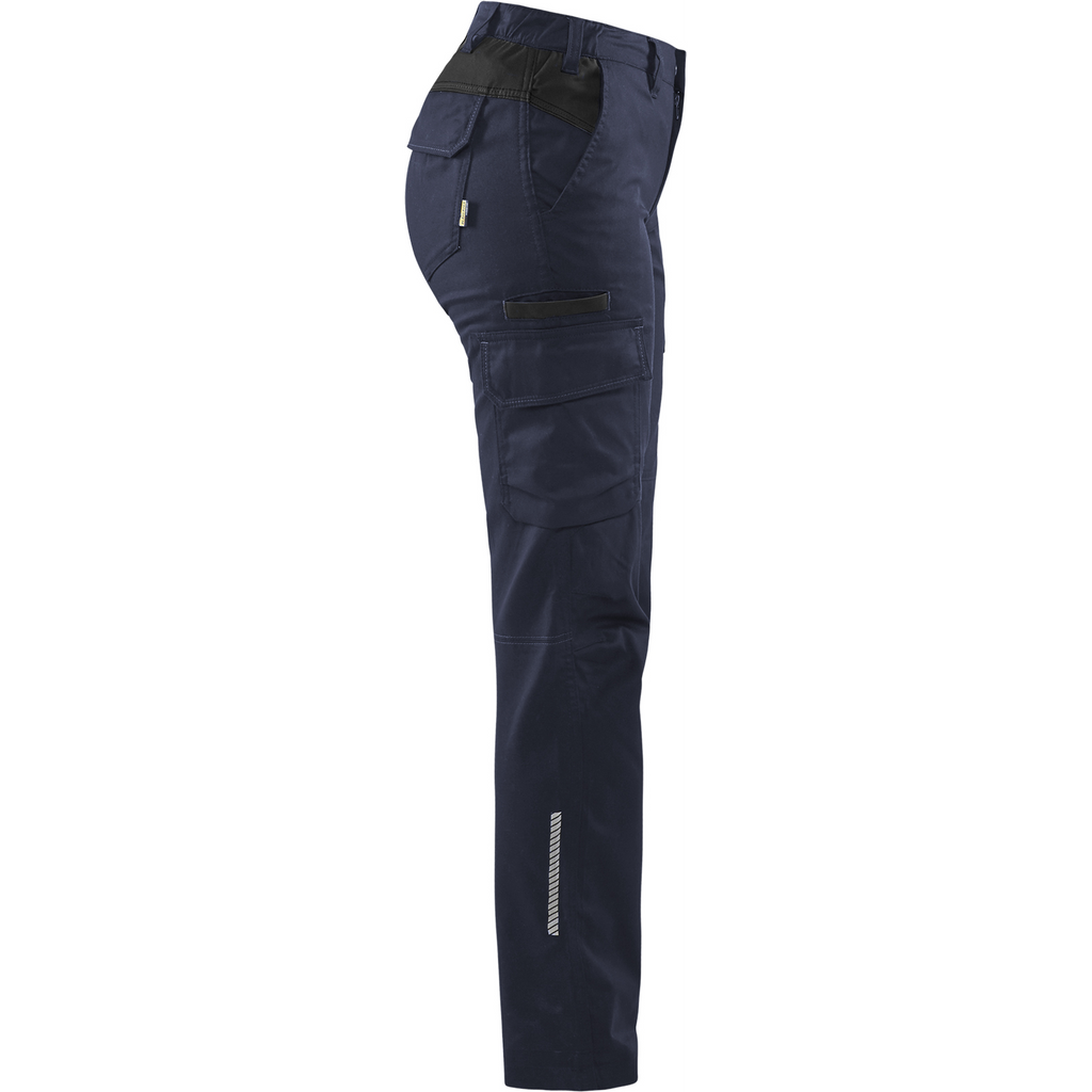 Blaklader Ladies Stretch Industrial Work Trousers, Dark Navy/Black (2)