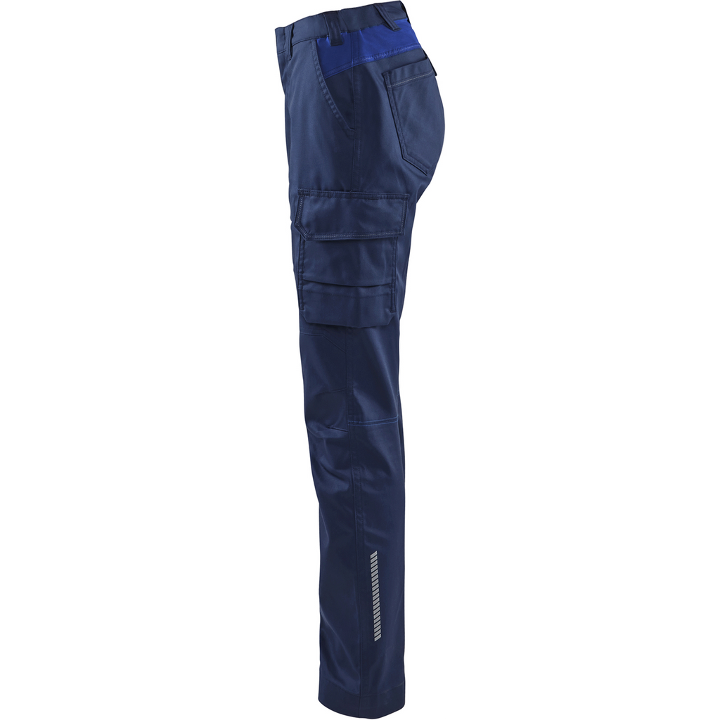 Blaklader Ladies Stretch Industry Work Trousers, Navy/Royal Blue (3)