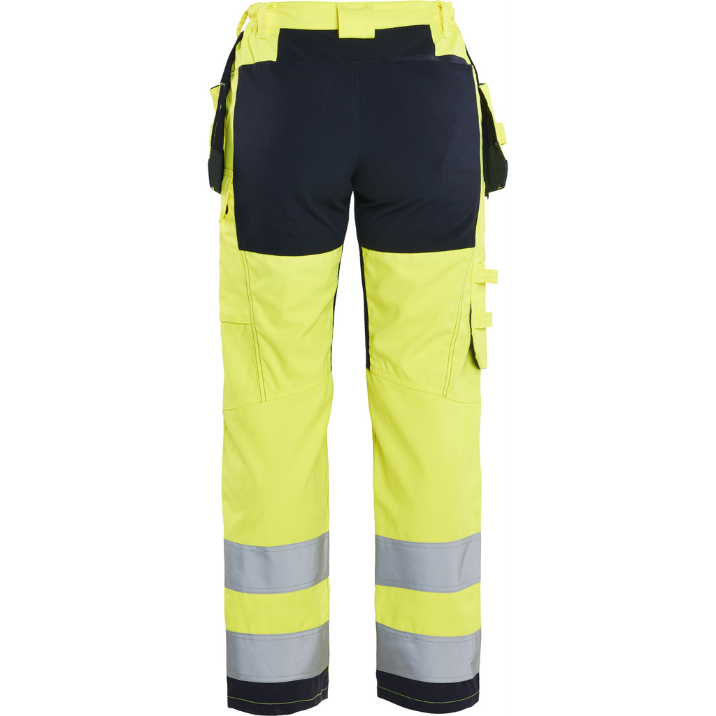 Blaklader Ladies Multi-Norm Stretch Work Trousers, Yellow/Navy (4)