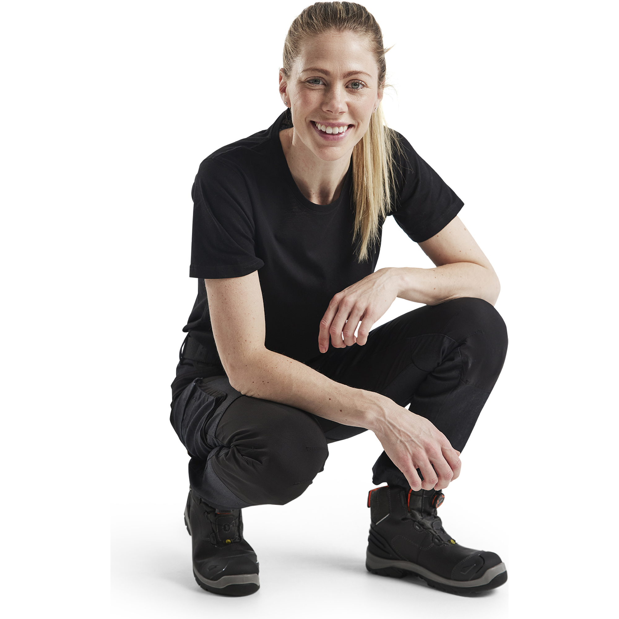 Blaklader Ladies Denim Stretch Work Trousers, Navy/Black (6)