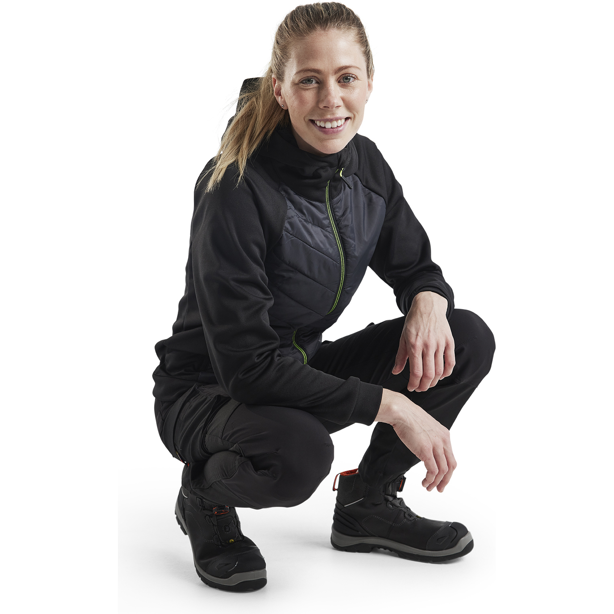 Blaklader Damen Stretch Arbeitshose, Schwarz (6)