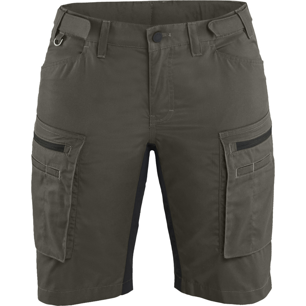 Blaklader Ladies Stretch Shorts, Dark Olive Green/Black