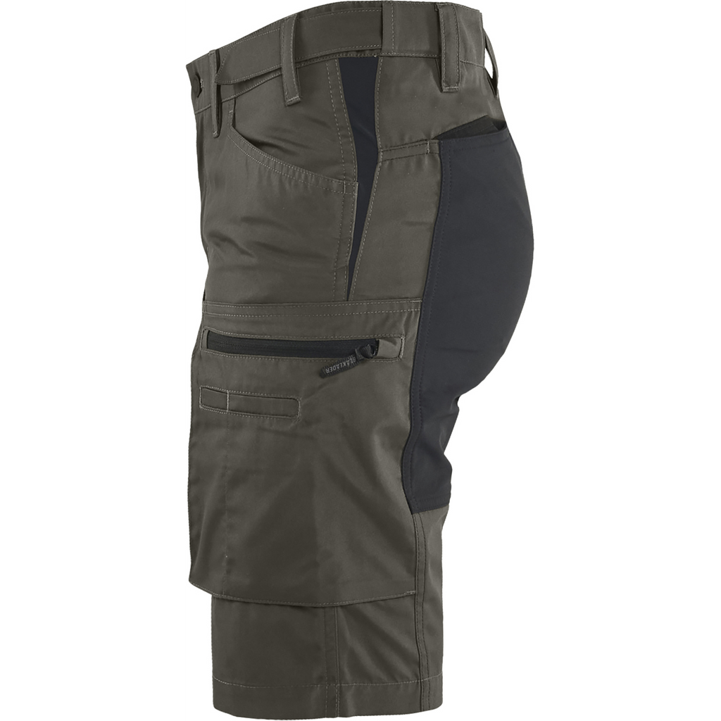 Blaklader Ladies Stretch Shorts, Dark Olive Green/Black (3)