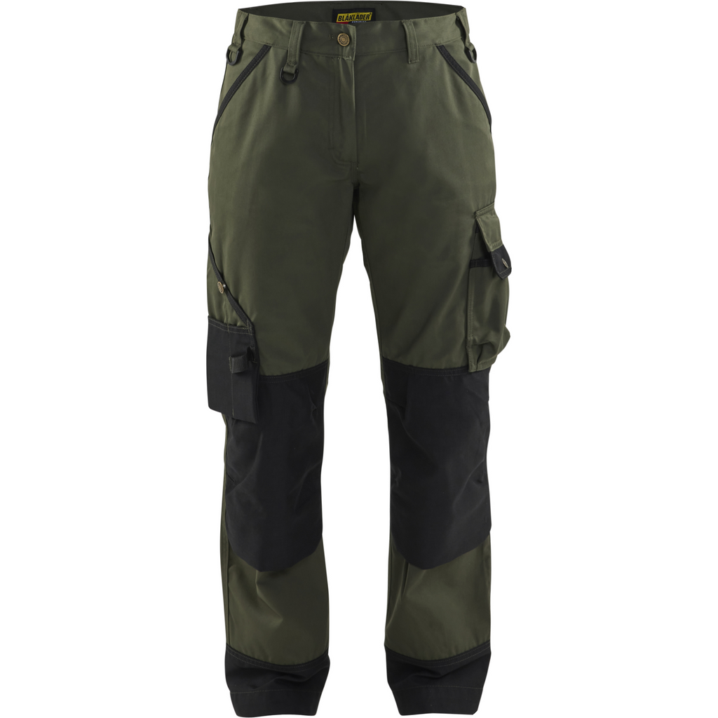 Blaklader Women's Garden Work Trousers, Army Green/Black