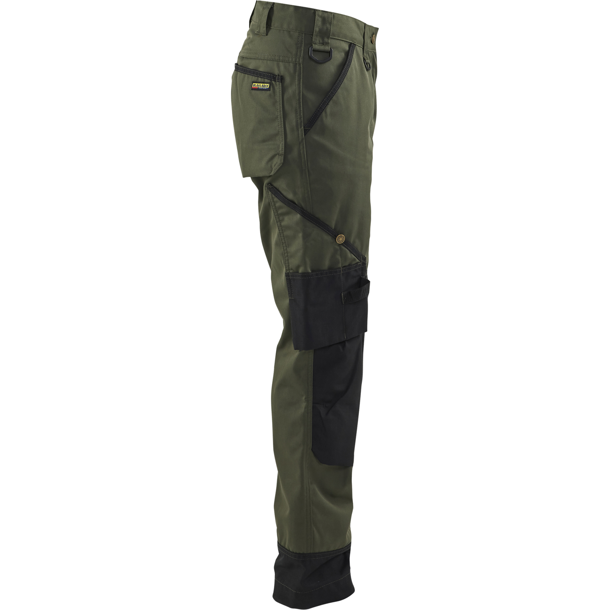 Blaklader Women's Garden Work Trousers, Army Green/Black (2)