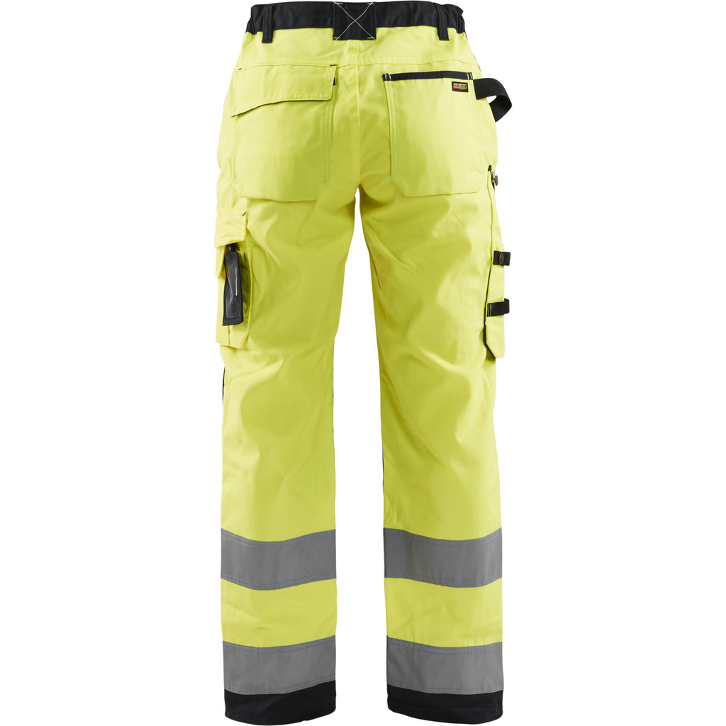Blaklader High Vis Women's Work Trousers, Yellow/Black (4)
