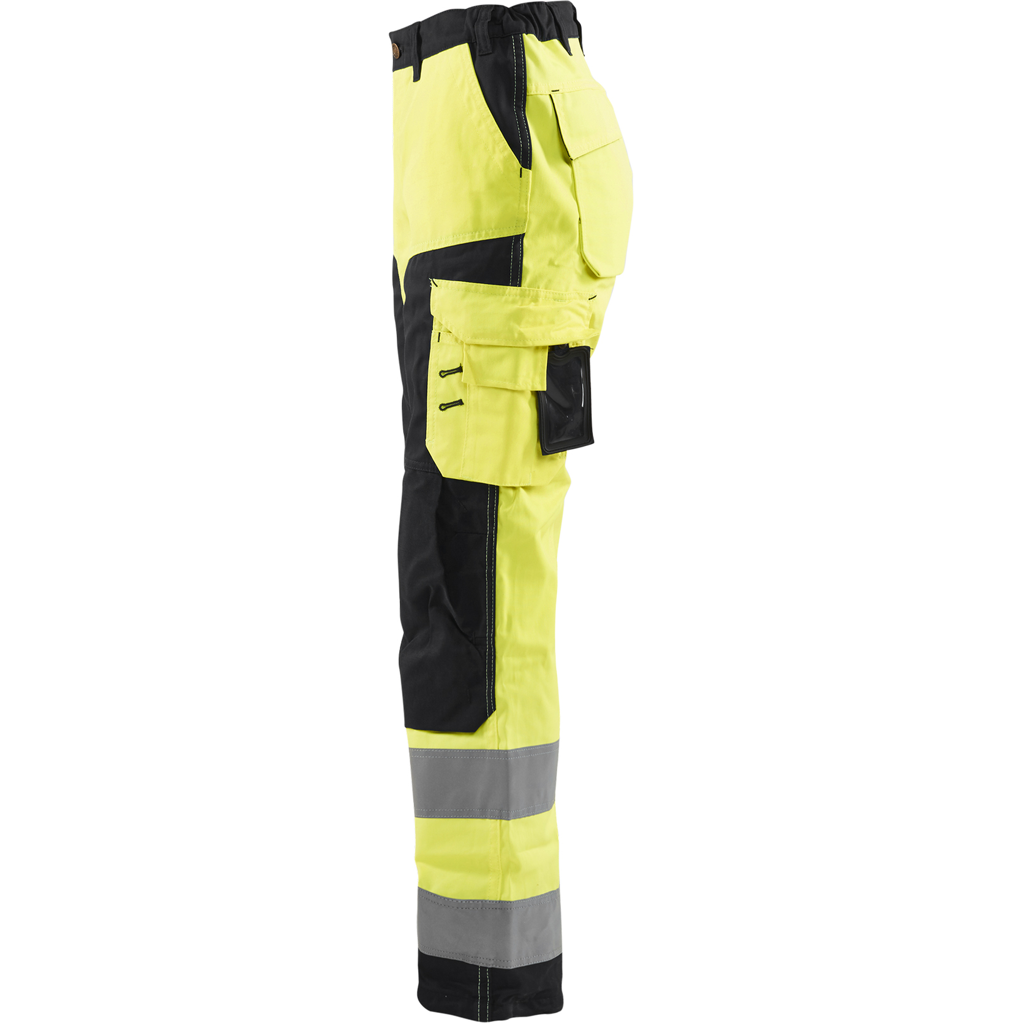 Blaklader High Vis Women's Work Trousers, Yellow/Black (3)