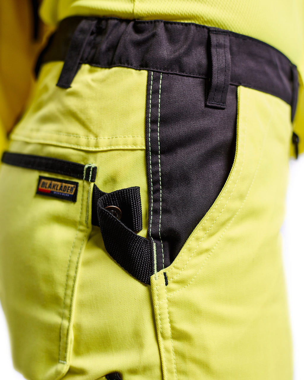 Blaklader High Vis Women's Work Trousers, Yellow/Black (6)
