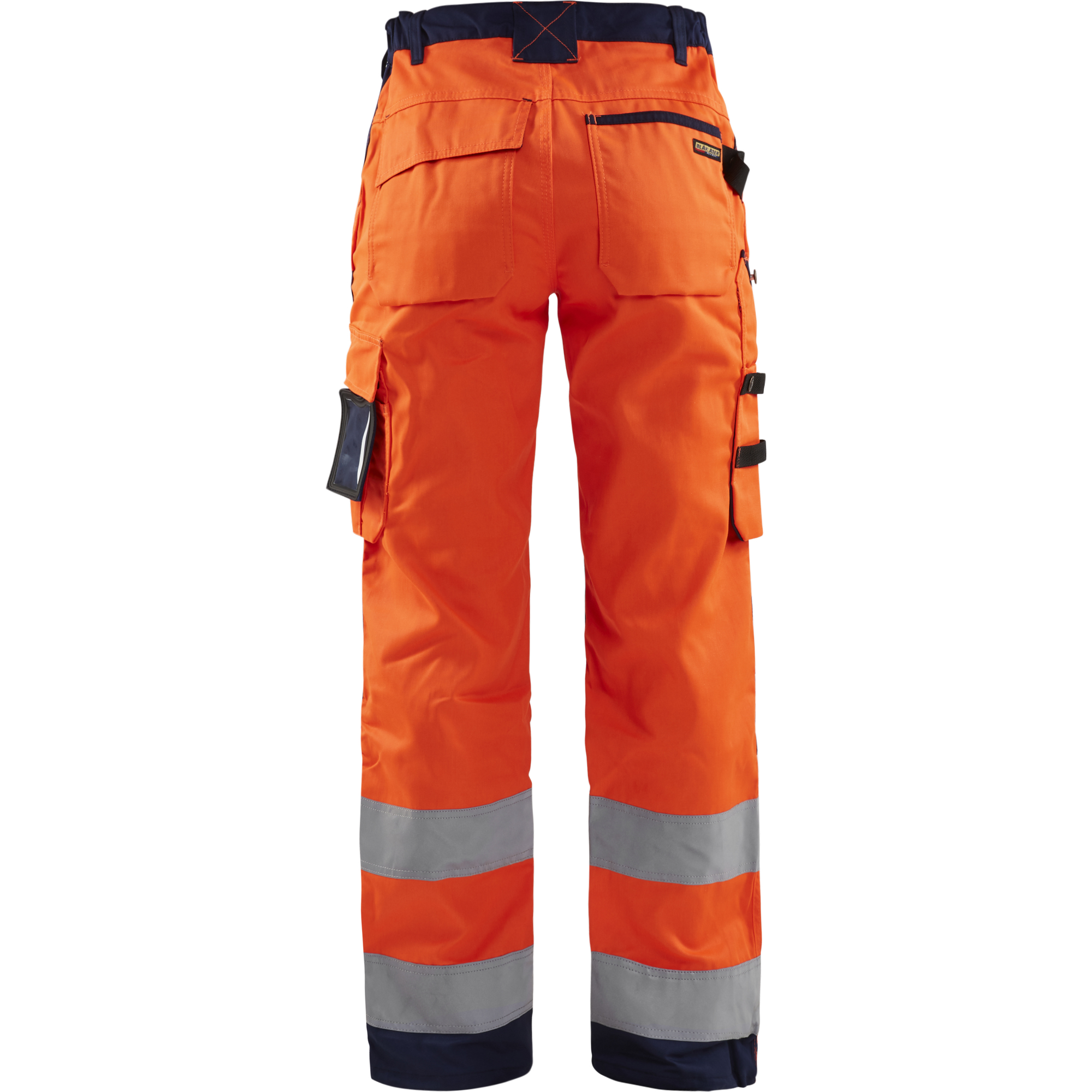 Blaklader High Vis Damen Arbeitshose, Orange/Marineblau (4)
