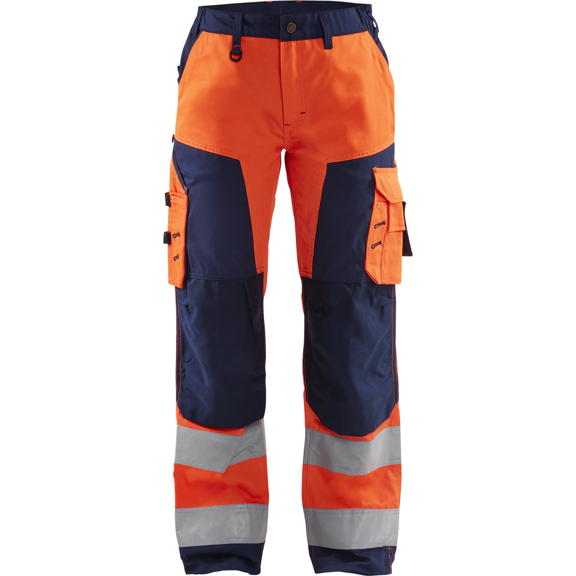 Blaklader High Vis Damen Arbeitshose, Orange/Marineblau