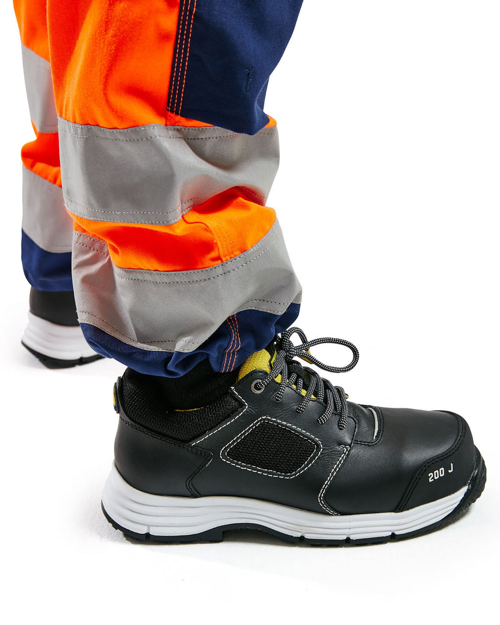 Blaklader High Vis Damen Arbeitshose, Orange/Marineblau (6)