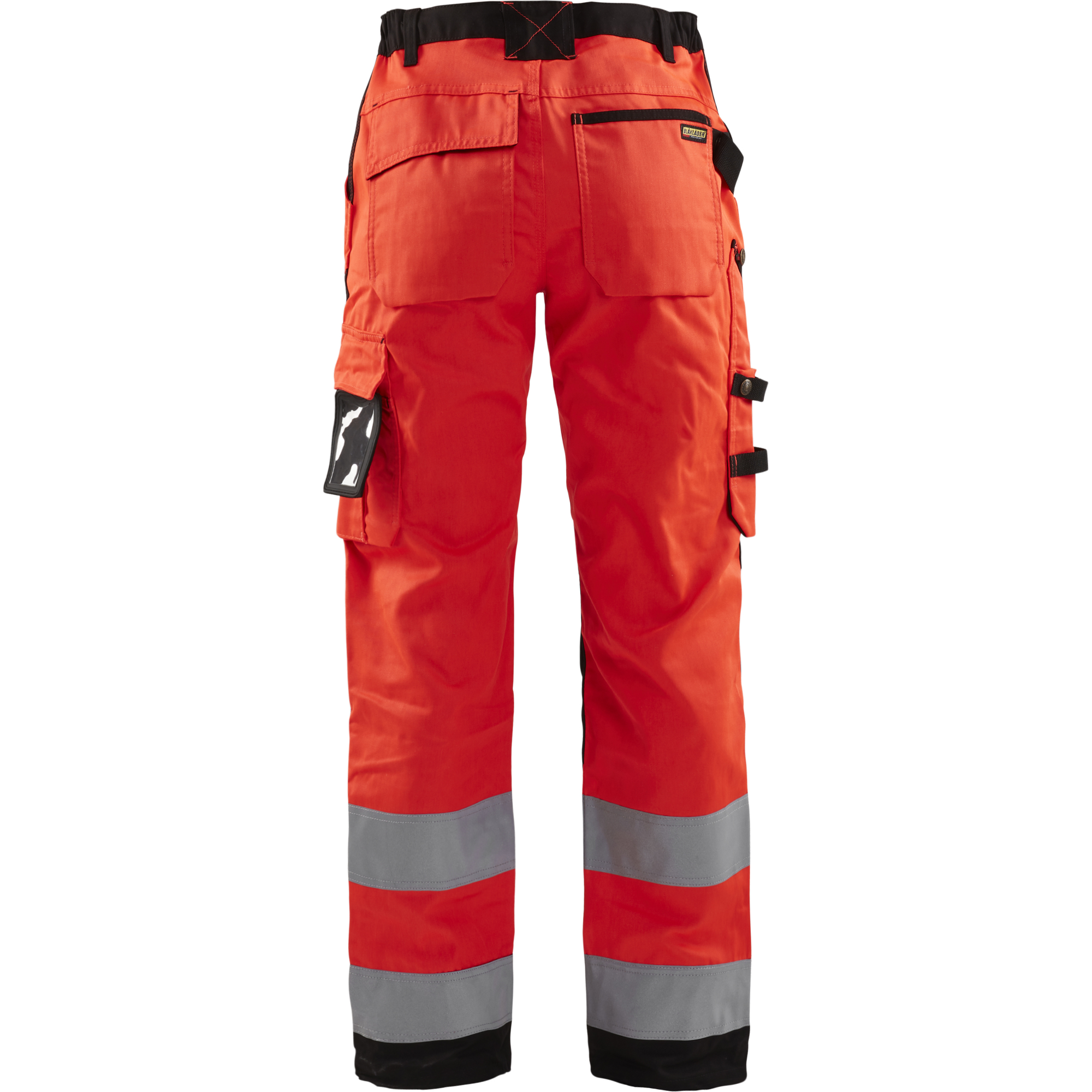 Blaklader High Vis Ladies Work Trousers, Red/Black (4)
