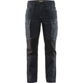 Blaklader Ladies Stretch Work Trousers, Navy/Black
