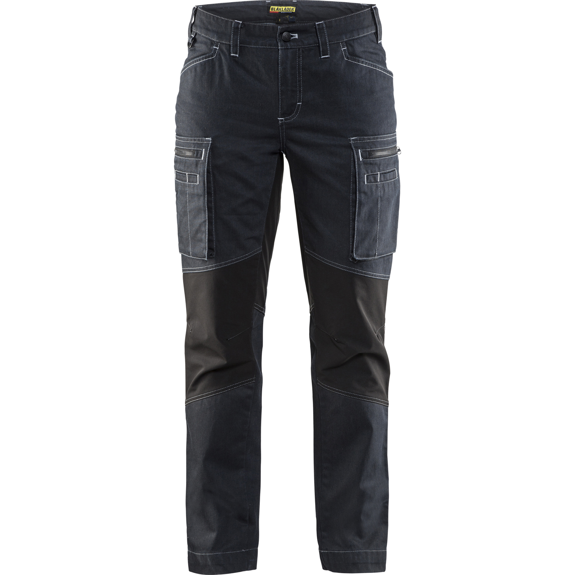 Blaklader Ladies Stretch Work Trousers, Navy/Black