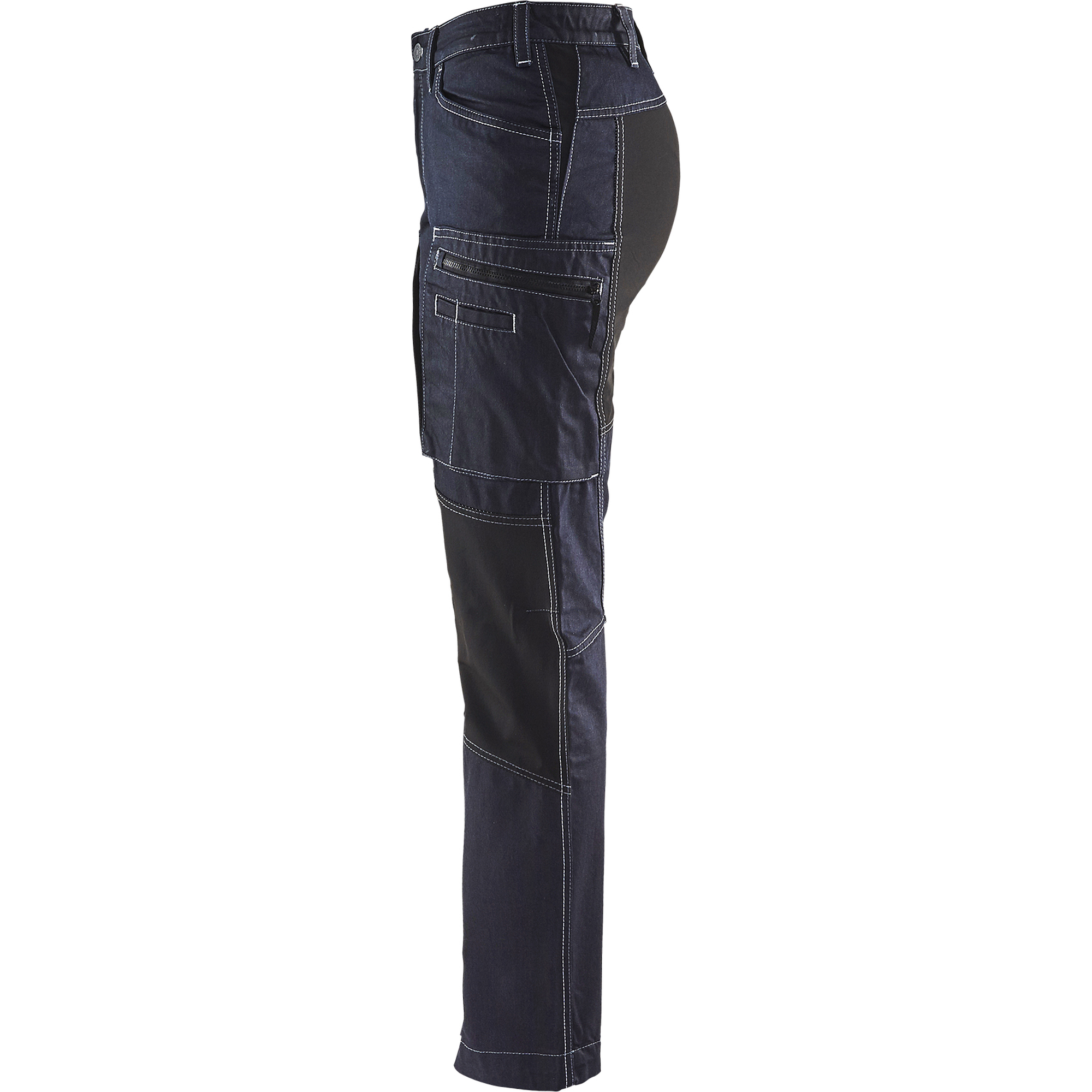 Blaklader Ladies Stretch Work Trousers, Navy/Black (2)
