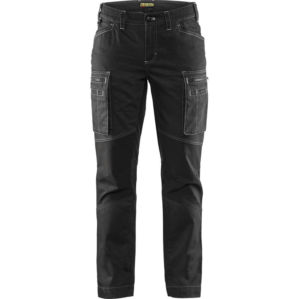 Blaklader Damen Stretch Arbeitshose, Schwarz